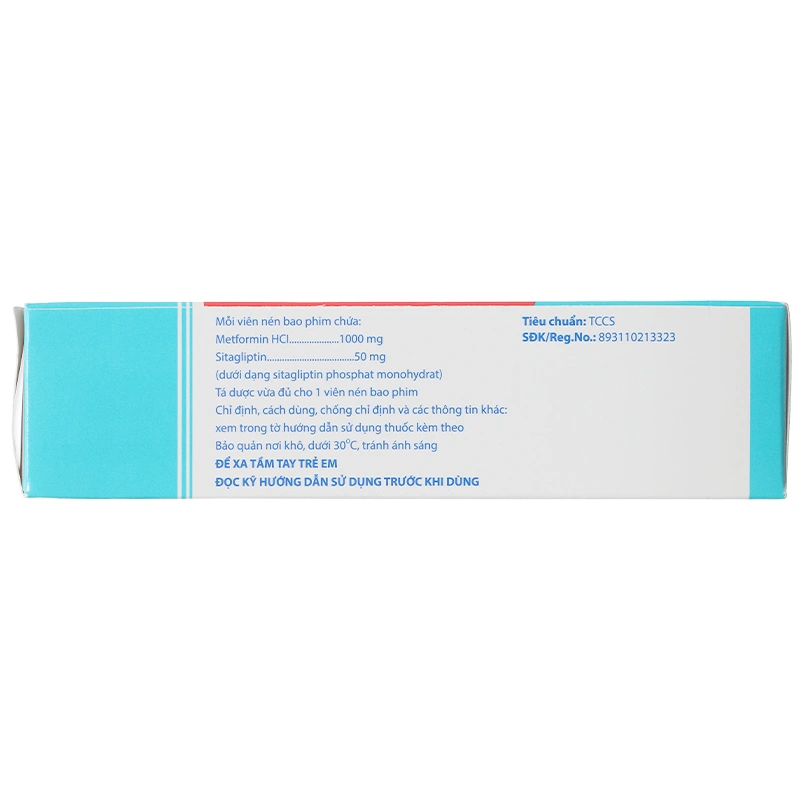 Sitomet BD 50/1000 hỗ trợ kiểm soát đường huyết ở bệnh nhân đái tháo đường (3 vỉ x 10 viên) - 4